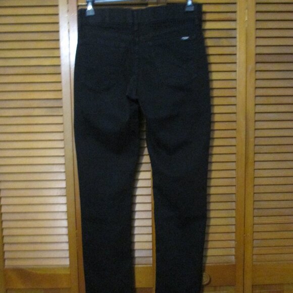 Levi Strauss Signature black jeans pull on straight leg with stretch size 12 - Picture 6 of 10